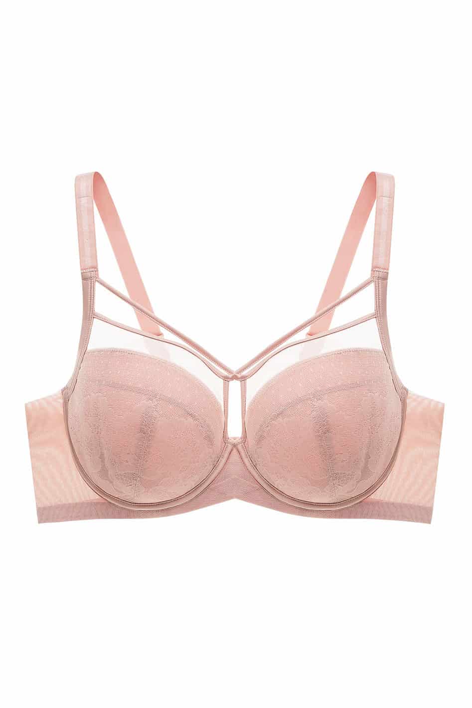 Harper Smooth Lace FlexWire Strappy Soft Cup Bra, D-H Cup