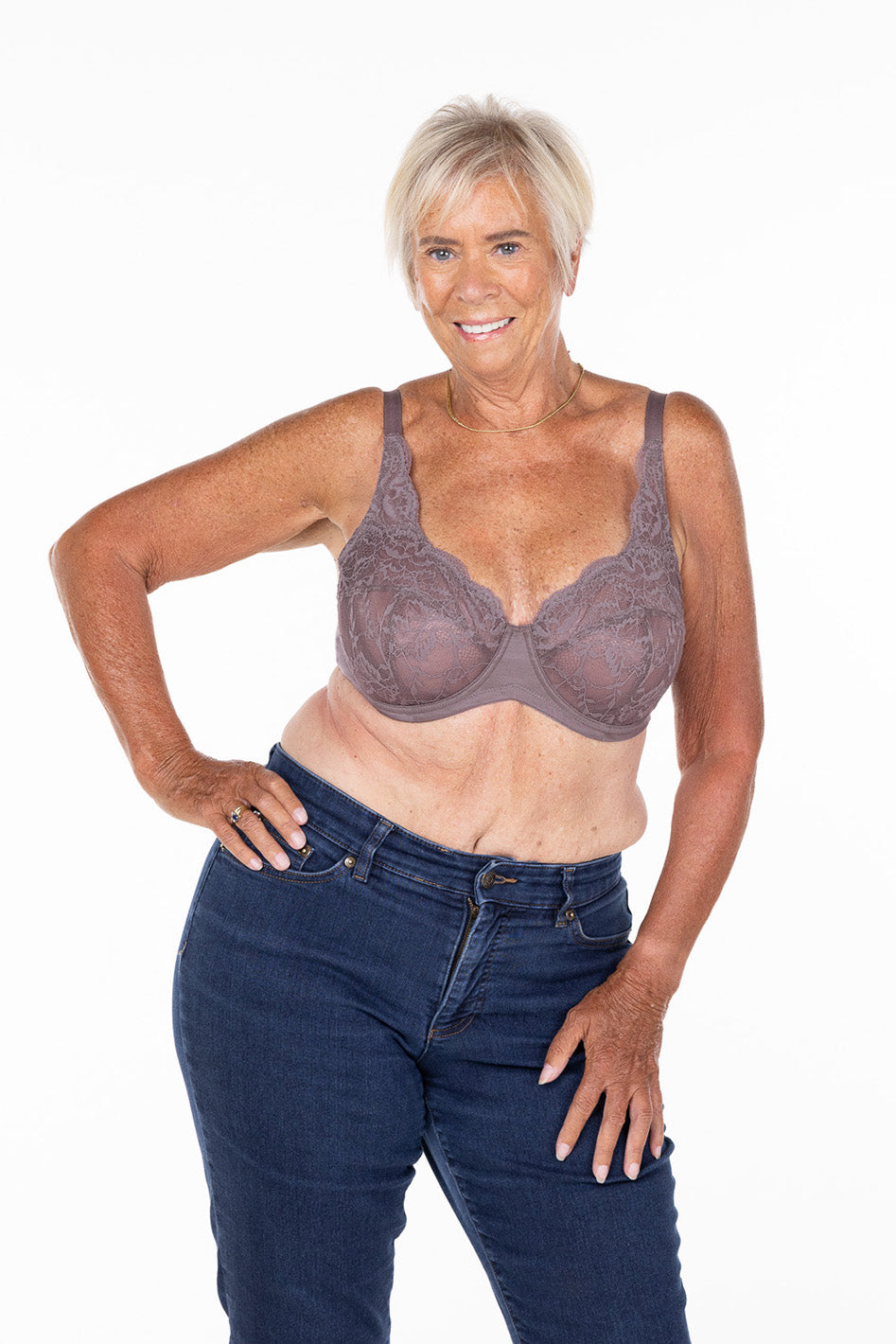 Kali FlexWire Unpadded Lace Plunge Bra, C-G Cup