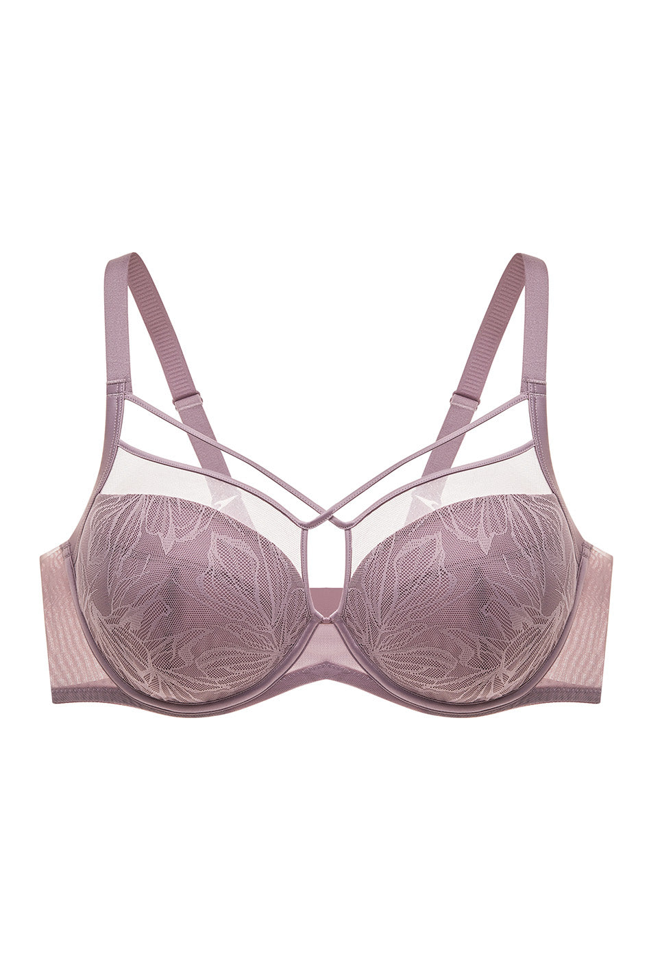 Harper Smooth Lace FlexWire Strappy Soft Cup Bra (Eco), C-H Cup