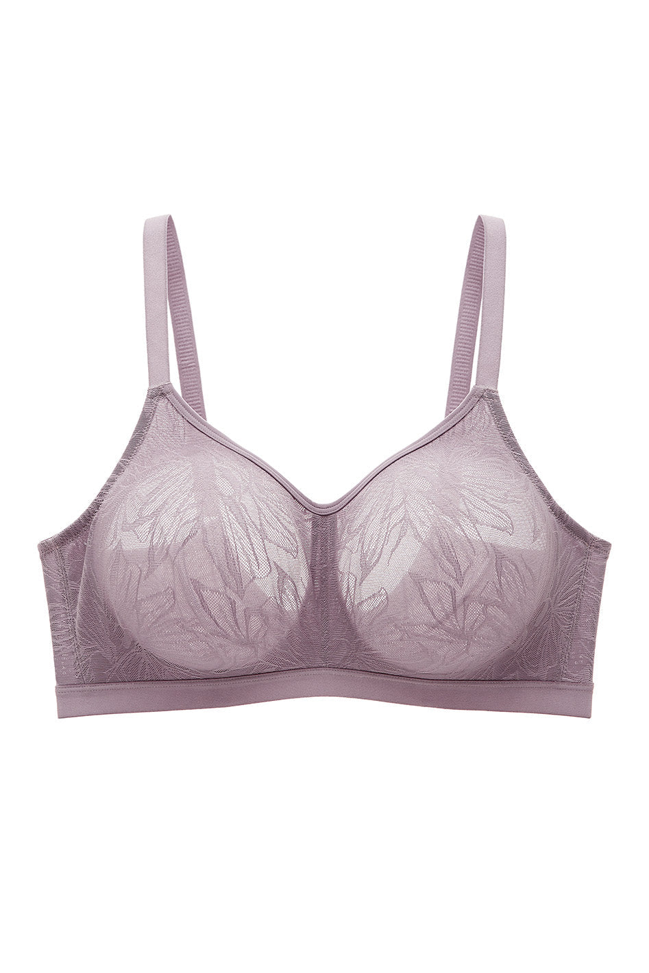 Cate Wireless Smooth Lace Unpadded Bra (Eco), B-G Cup