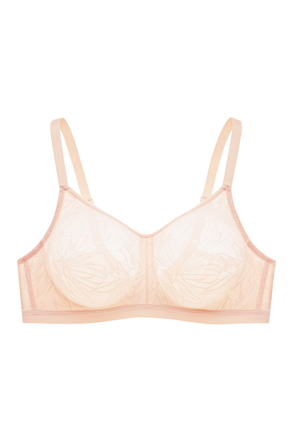 Cate Wireless Smooth Lace Unpadded Bra (Eco), B-G Cup