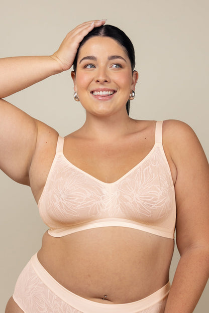 Cate Wireless Smooth Lace Unpadded Bra (Eco) - B-G Cup