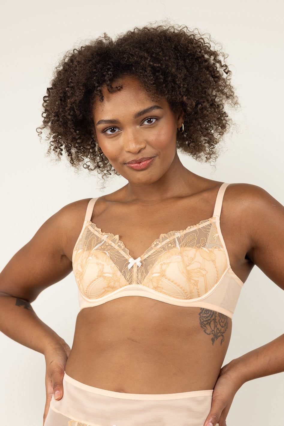 Chloe UniWire Lightly Padded Demi Cup Bra - A-D Cup