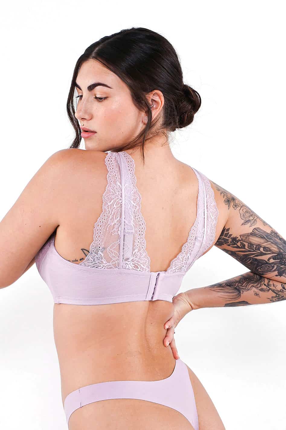 The UpLift Wireless Plunge Lace Bra, C-D Cup