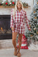 Plaid Shirt and Shorts Lounge Set
