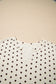 Polka Dot Waffle Knit Top and Pants Lounge Set