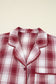 Plaid Shirt and Shorts Lounge Set