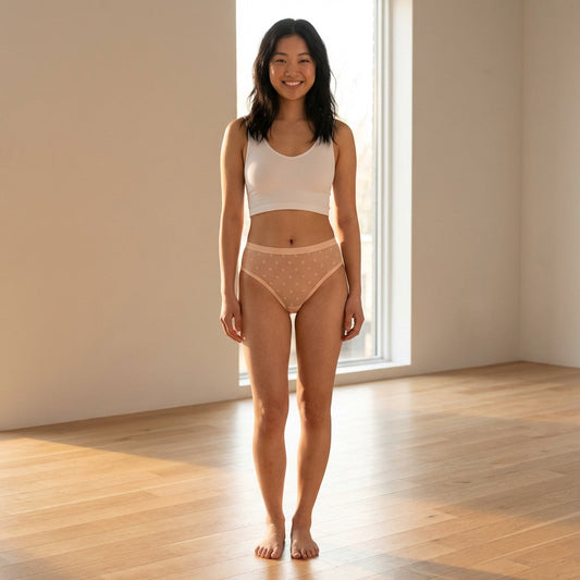 Star Mesh High Leg Bikini