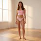 Ditsy Floral Laser Cut Thong with Lace Waistband