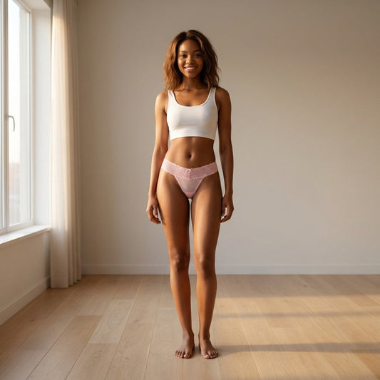 Mesh and Lace Classic Thong XS- 2X - Buy More Save More