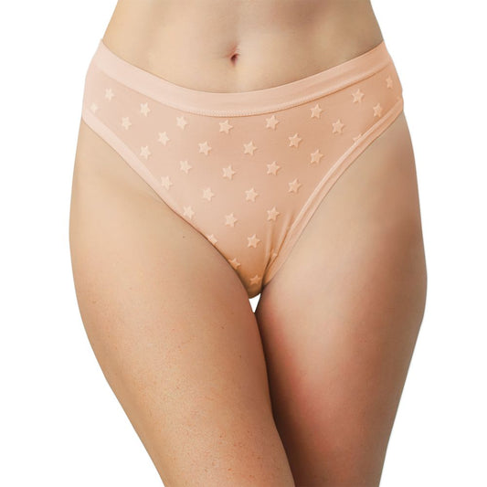 Star Mesh High Leg  Bikini