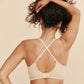 Moonrise Pocketed T‑Shirt Bra - Buff