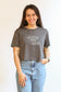 FINAL SALE Cropped Embroidered Nursing Friendly Tee