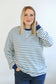 Oversized Fit Freestyle Stripe Breastfeeding Sweatshirt