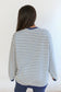Oversized Fit Freestyle Stripe Breastfeeding Sweatshirt