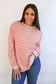 Oversized Fit Freestyle Stripe Breastfeeding Sweatshirt