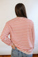 Oversized Fit Freestyle Stripe Breastfeeding Sweatshirt