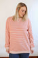 Oversized Fit Freestyle Stripe Breastfeeding Sweatshirt