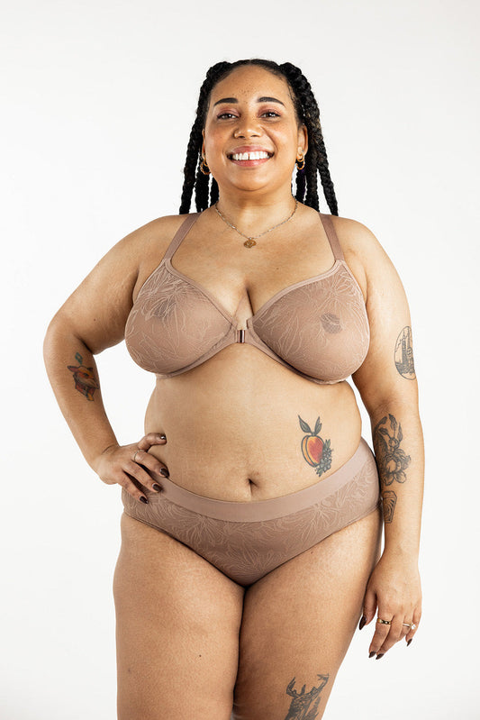 Parker Smooth Lace FlexWire Unpadded Front-Close Bra - C-G Cup