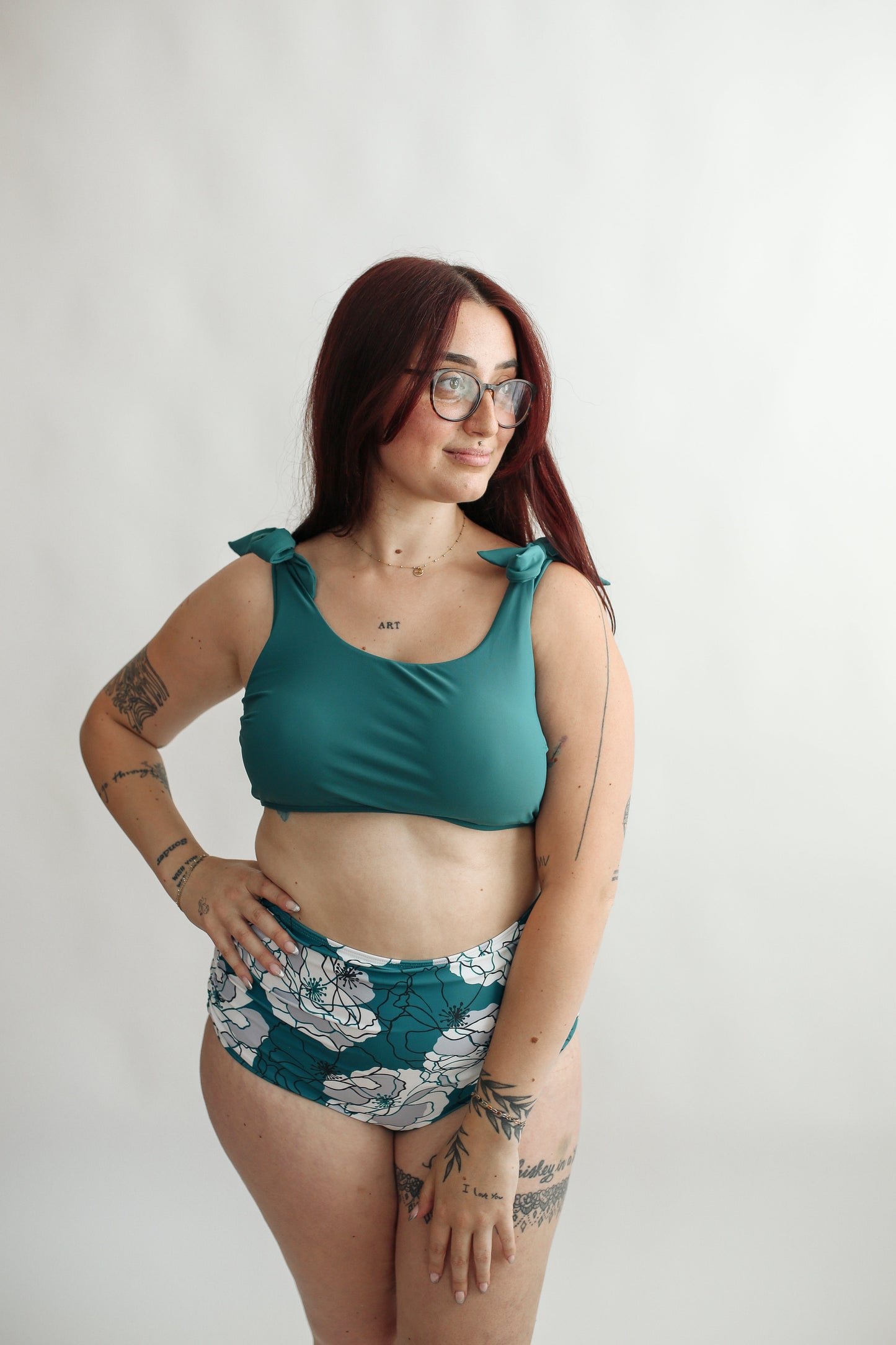 Tie Shoulder Breastfeeding Bikini Swimsuit Top