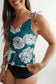 Tie Shoulder Breastfeeding Peplum Tankini Swimsuit Top