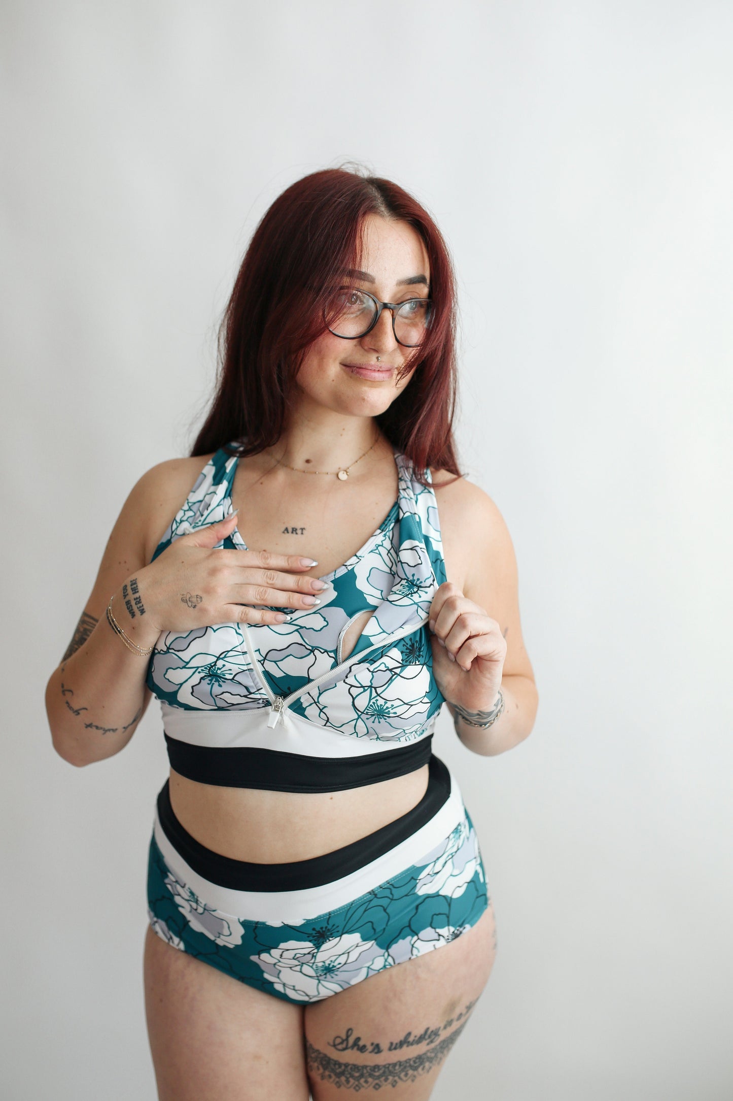 Moderate Coverage High Waist Bikini Bottoms