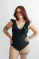 Lace Up Ruffle Neck One Piece Breastfeeding Swimsuit