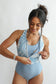 One Piece Zip Up Breastfeeding Swimsuit