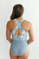 One Piece Zip Up Breastfeeding Swimsuit