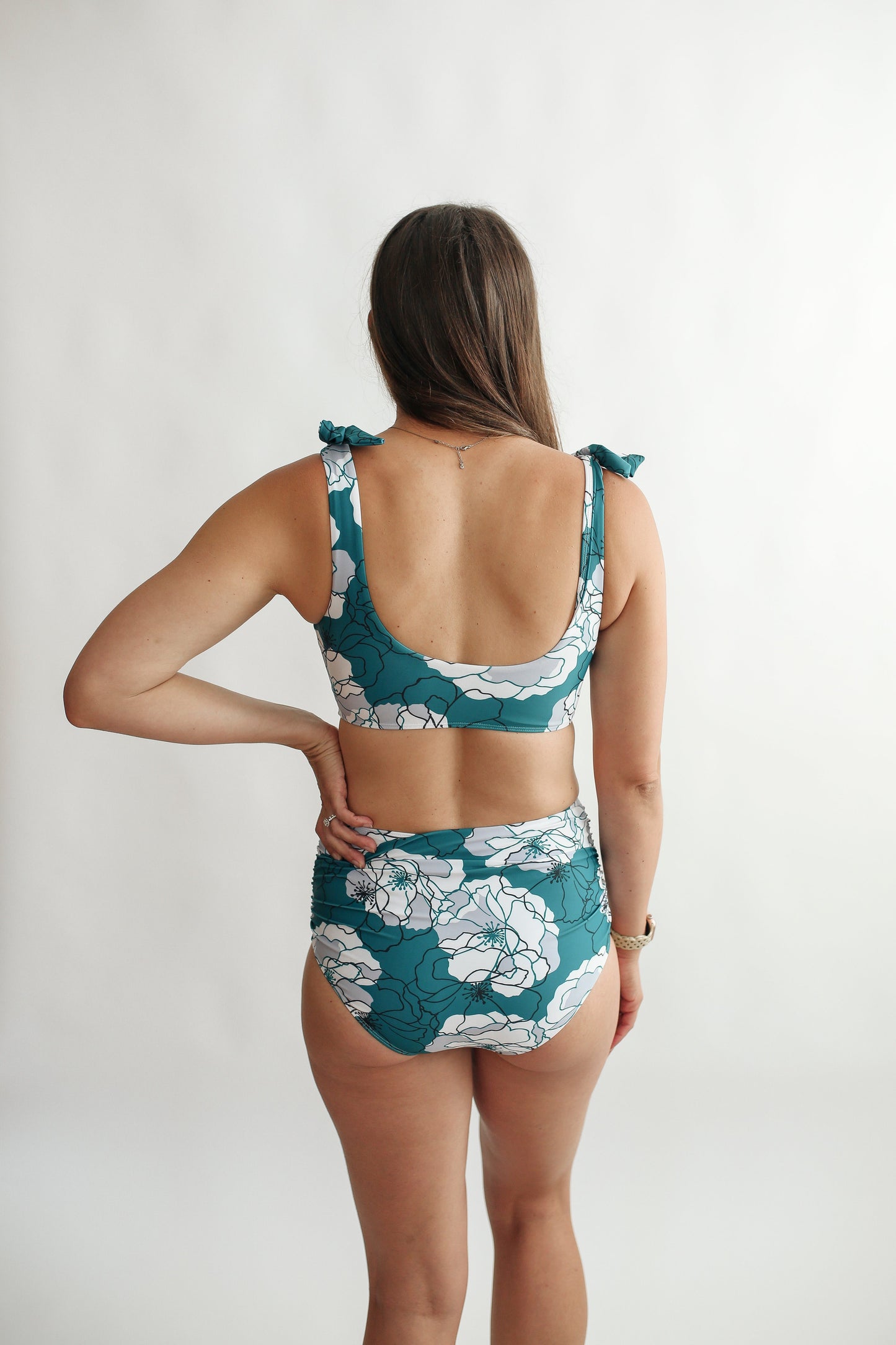 Tie Shoulder Breastfeeding Bikini Swimsuit Top