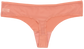 Pink Laser Cut Thong with Mesh Back