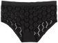 Peek-A-Boo Jacquard Seamless Boyshort in Black or Peach