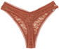 High Leg Daisy Lace Thong with Picot Trim