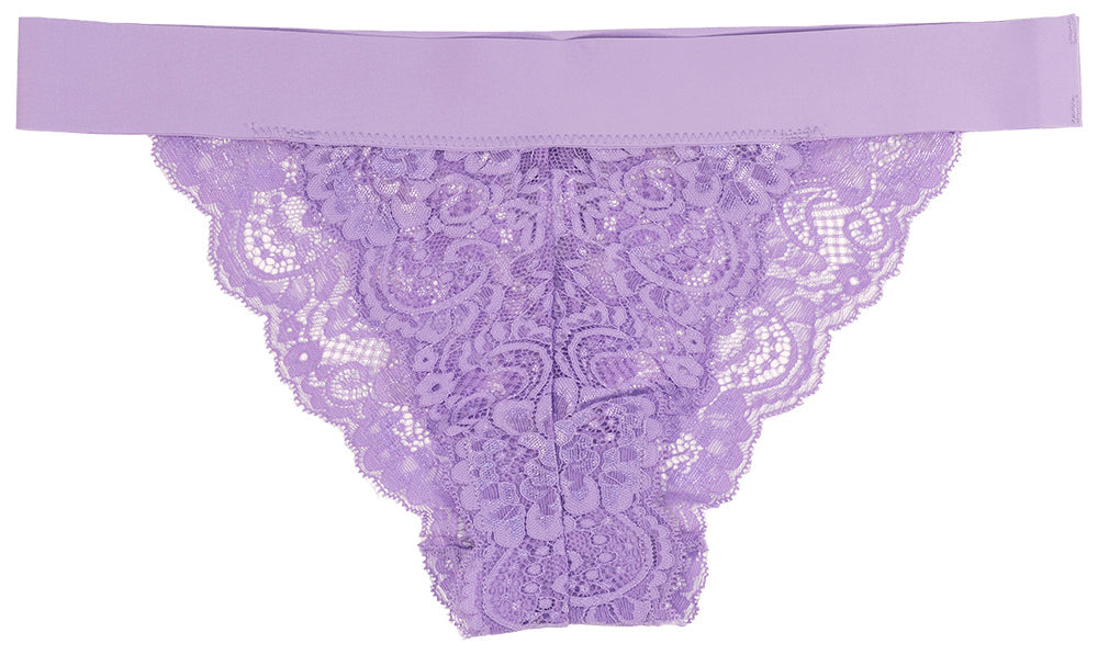 Pretty Lace Bikini with Laser Cut Waistband