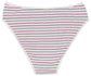 Printed Cotton High Waist Bikini with Picot Trim