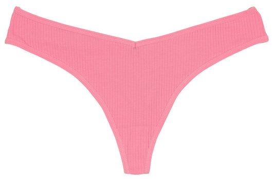 Cotton Rib Thong